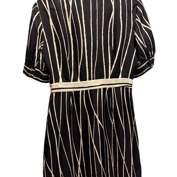 Tory Burch Black and Cream Striped Dress - Phoenix Style - Picture 7 of 9